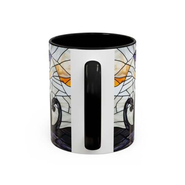 Stained Glass Black Cat Coffee Mug - Image 5