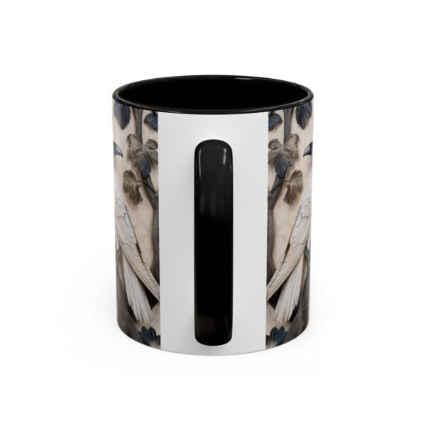 Black & Albino White Raven Crow Coffee Mug - Image 5