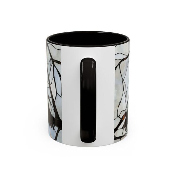 Stained Glass Raven Crow Coffee Mug - Image 5