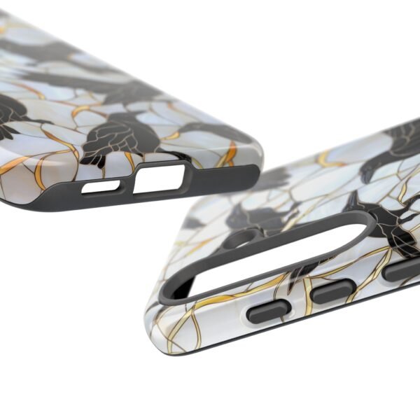 Stained Glass Style Raven Phone Case - Image 4