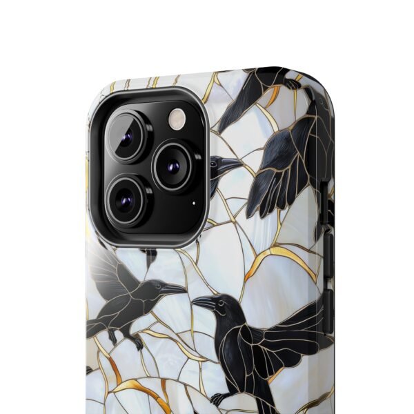 Stained Glass Style Raven Phone Case - Image 5