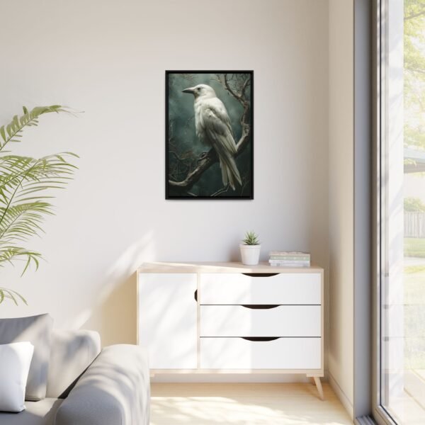 Albino White Raven Wall Art Print - Image 5