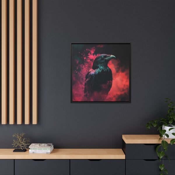Crimson Mist Raven | Gothic Smoke Art Print - Image 5