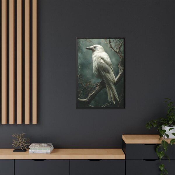 Albino White Raven Wall Art Print - Image 7