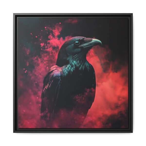 Crimson Mist Raven | Gothic Smoke Art Print - Image 4