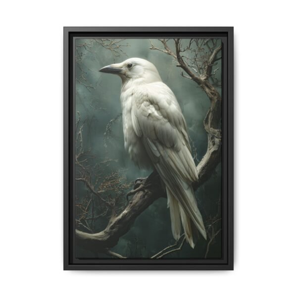 Albino White Raven Wall Art Print - Image 3