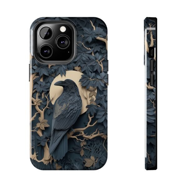 Raven Crow 3D Cut Out Style Phone Case - Image 4