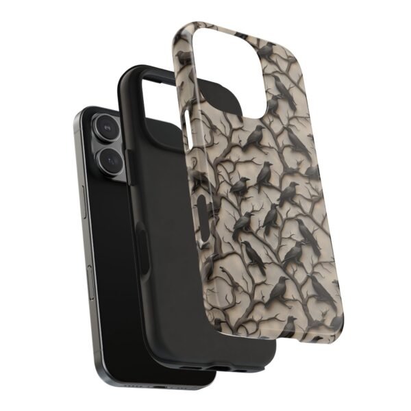 Dark Raven Crow Phone Case 3D Style - Image 2