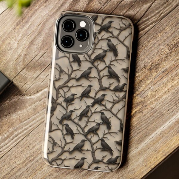 Dark Raven Crow Phone Case 3D Style - Image 4