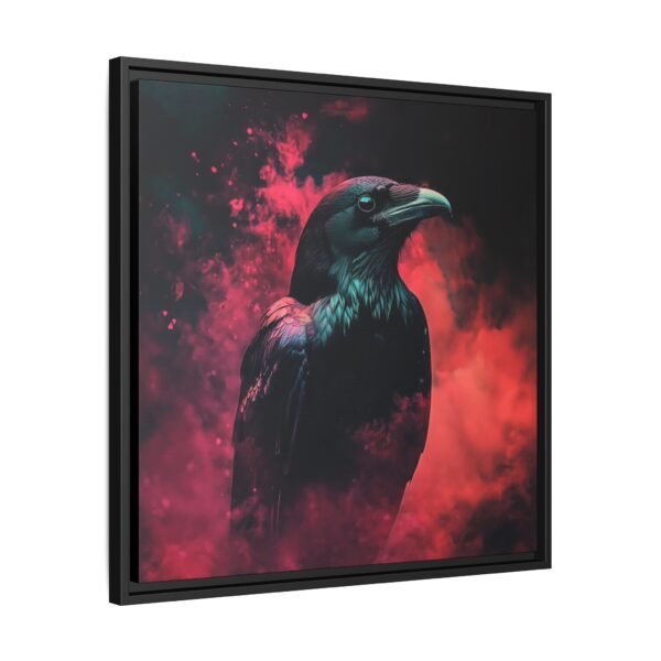 Crimson Mist Raven | Gothic Smoke Art Print - Image 3