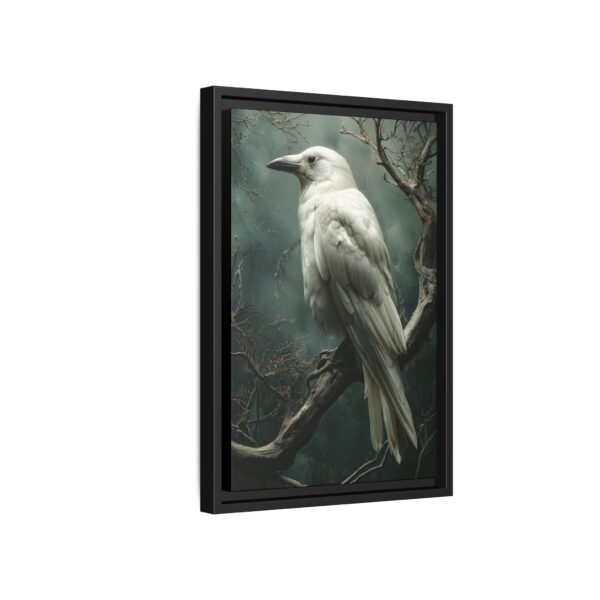Albino White Raven Wall Art Print - Image 4
