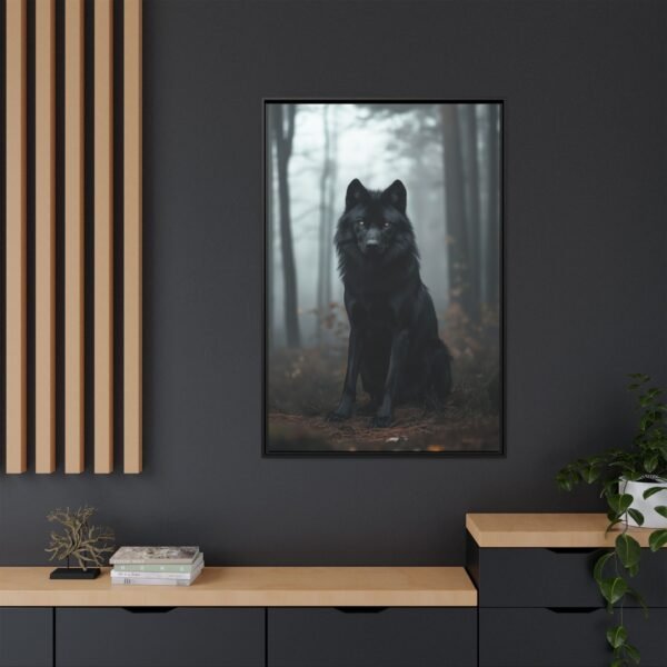 Mystic Black Wolf - Wall Art Print - Image 5
