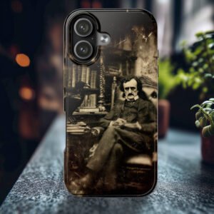 Edgar Allan Poe Gothic & Raven Phone Case for iPhone & Samsung Galaxy – Dark Academia Raven Aesthetic